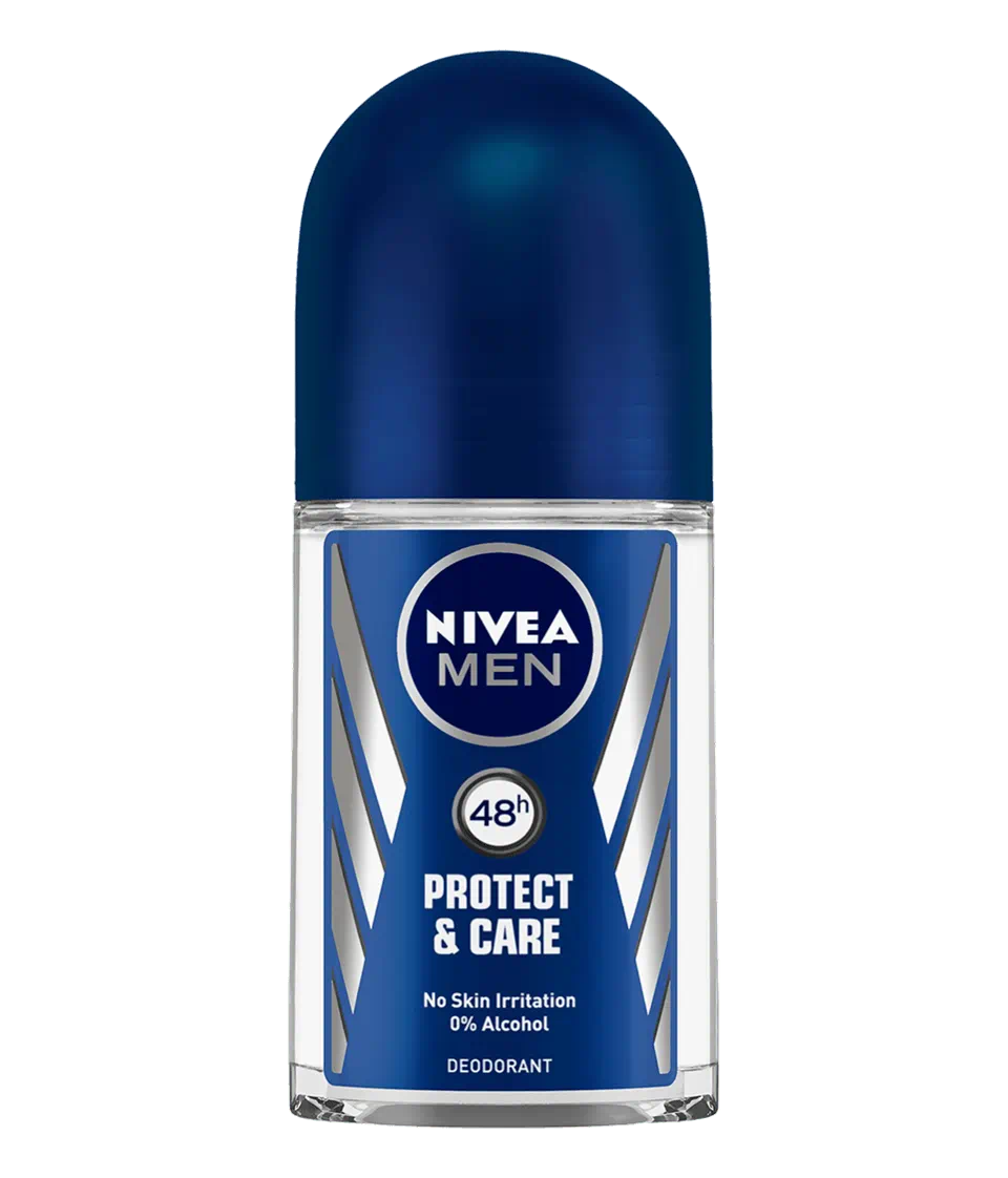 🧴 NIVEA Men Protect & Care Deo Roll-On – 48H Protection with NIVEA Men Care Complex