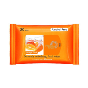 Fresh Ones Orange Fresh Wipes – 20 Naturally Refreshing Wet Wipes for Instant Clean & Energizing Citrus Fragrance